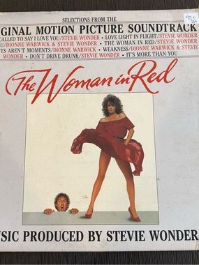 The Woman In Red Soundtrack LP Stevie Wonder Dionne Warwick Motown 1984